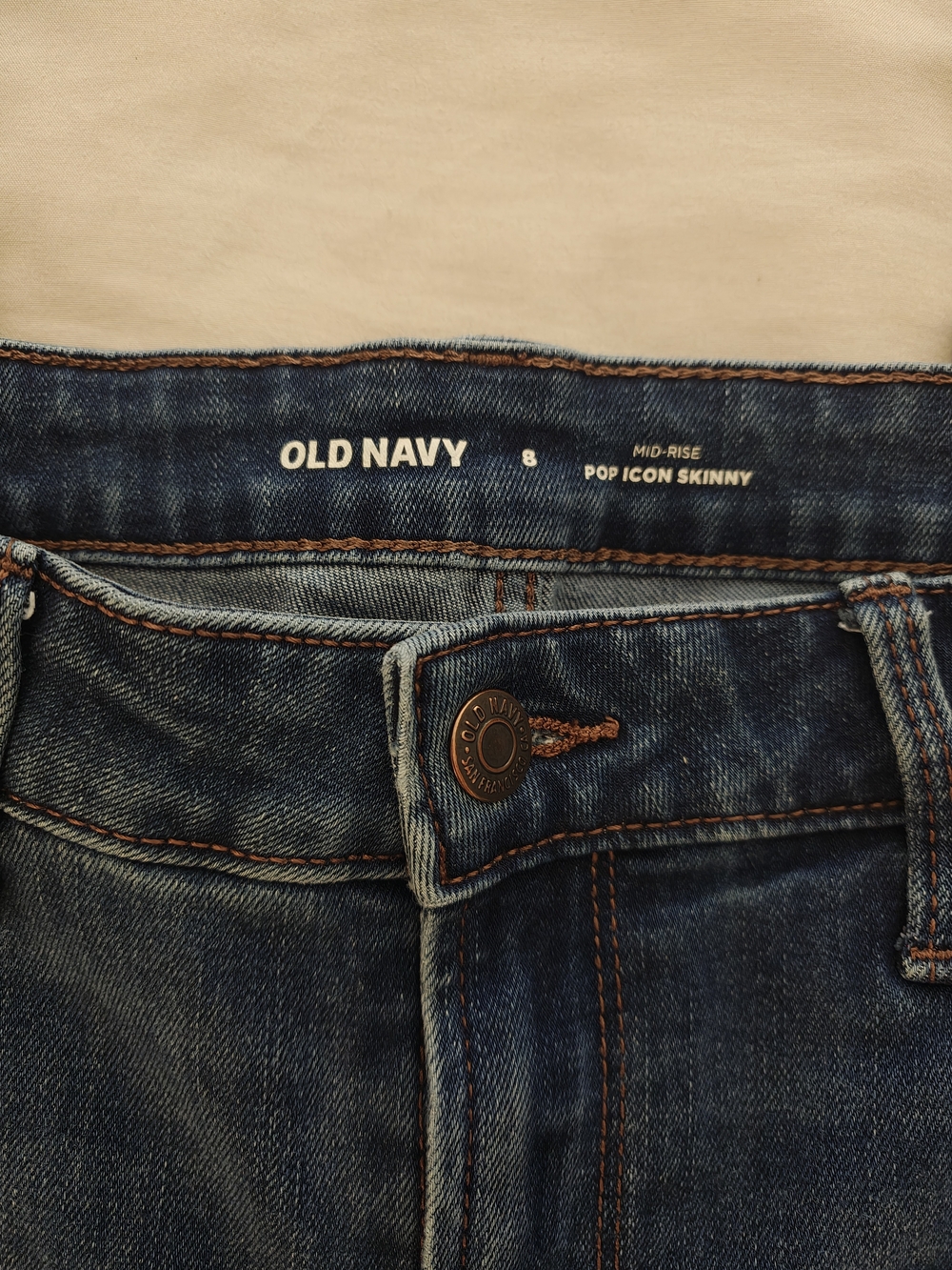 Old Navy Mid-Rise Pop Icon Skinny Jeans - Dark Blue